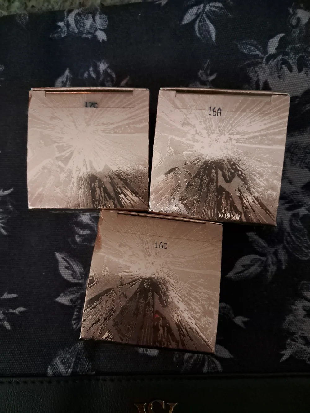 Jeffree Star Eye Gloss Powder Trio - Rose Metallic Packaging